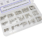 225 Pieces Dowel Pins Stainless Steel Shelf Support Pegs Pin Rod Fasten Elements Assortment Kit - Size Include M2 M3 M4