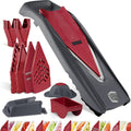 Mandoline Slicer Vital (Profi Set) • Vegetable Slicer with Stainless Steel V-Blade & Dressing Function • 12 Cutting