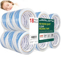 18 Rolls Quiet No Noise Clear Packing Tape