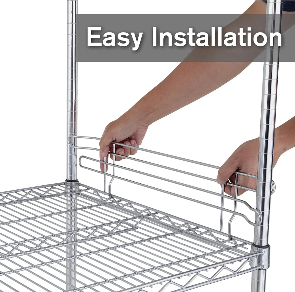 L48N-4C Super Erecta 4" High Stackable Ledge for Wire Shelving, Chrome, 48"…