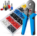 LUNEY 1250PCS Wire Ferrules Crimping Tool Kit for AWG 23-7(0.25-10mm²)