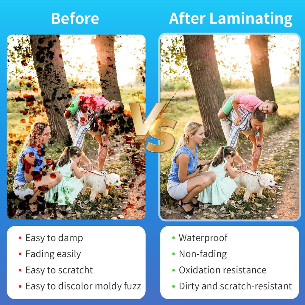 Clear Thermal Laminating Pouches – 9 x 11.5 Inch, 3 mil Thick (200 Pack) | Professional-Grade Lamination Sheets for