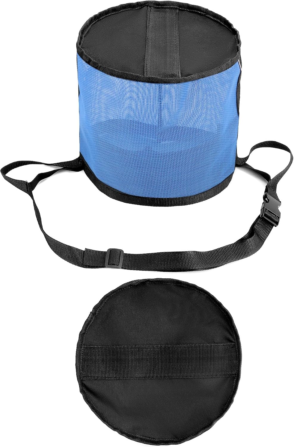 2 Pack Horse Feed Bag for Grain - Durable Mesh Grain Feeder with Adjustable Strap, Comfortable Neck and Nose Pad