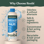 Roobi Philips Compatible Descaling Solution & Cleaner, 2 Pack