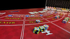 WonAway Casino Mini Baccarat Layout Mat, Professional Vinyl Gaming Table Mat, Red, 5 Player Positions