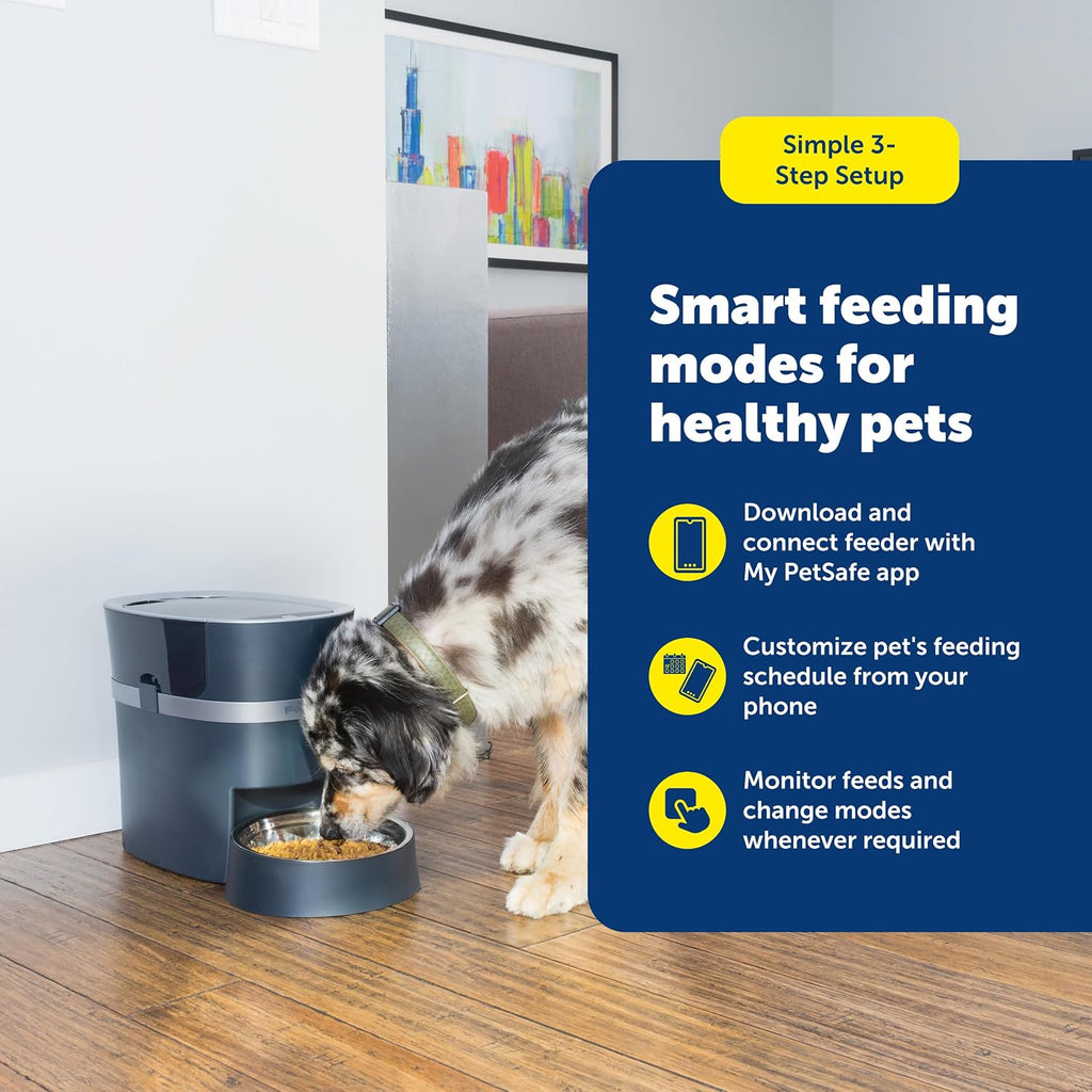 Smart Feed Automatic Pet Feeder, 6L/24 Cup, Programmable | Alexa Enabled for Snack Feeding, App Alerts When