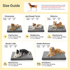 ComfyFleece Large Dog Bed for Crate with Washable Cover, 35x22