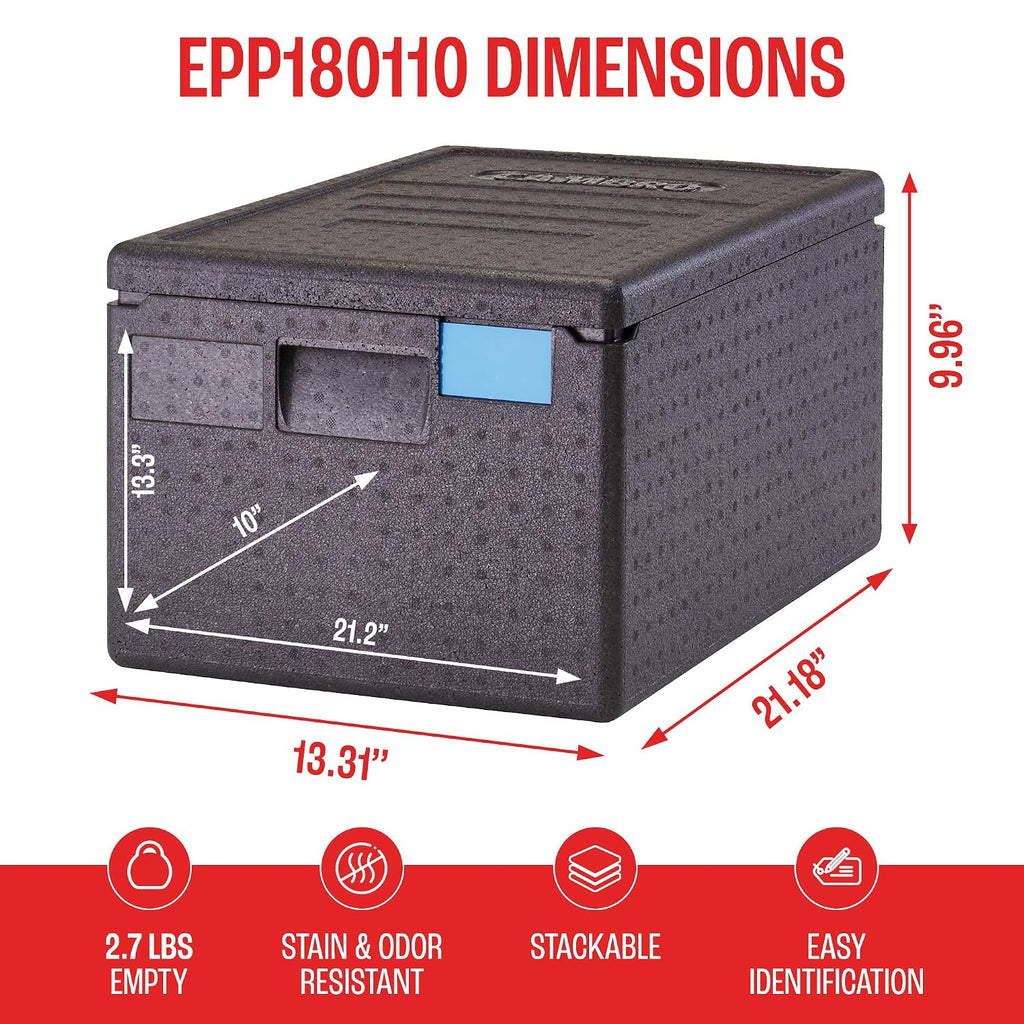 Standard Insulated Pan Carrier & Hot Box Food Warmer for Catering, Restaurants & Deliveries - Lightweight Thermal