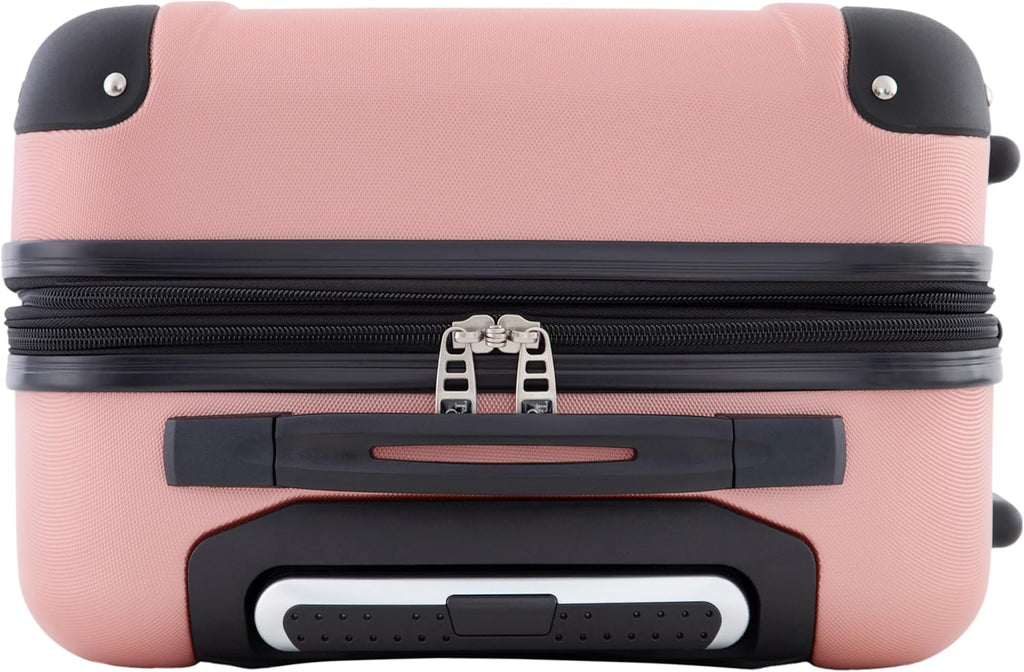 Chicago Hardside Expandable Spinner Luggage, Rose Gold, 22" Carry-On