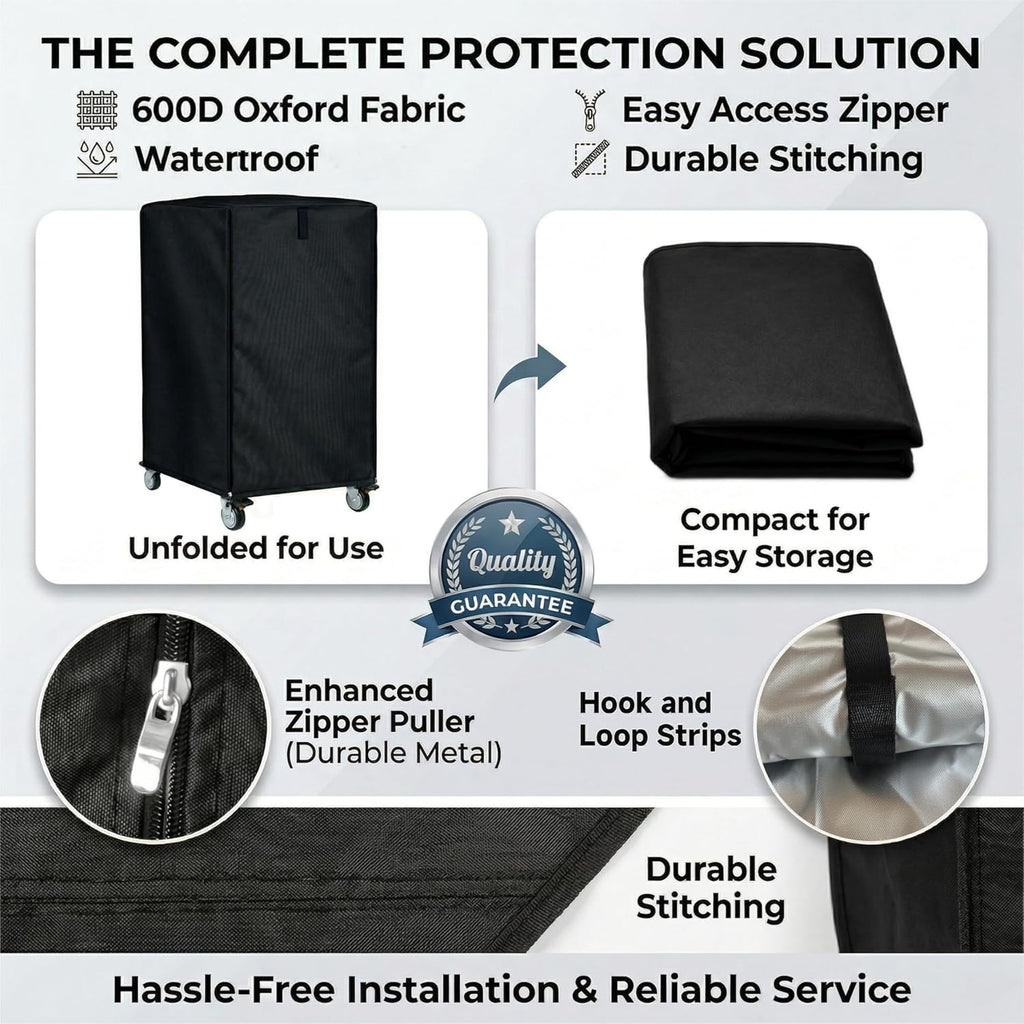 Commercial Bun Pan Rack Cover 21x27x33 Waterproof