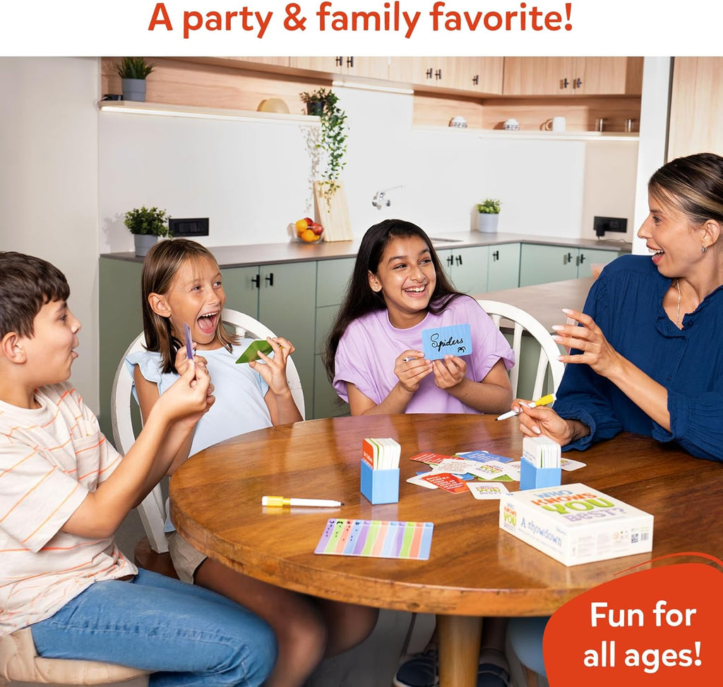 Card Game – Who Knows You Best? Hilarious Family Party Game for Kids, Boys, Girls, Teens & Adults, Fun for Game