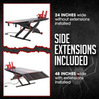 Motorcycle Lift Table, Pneumatic, 1,500 lb, ProLift, 31.25"