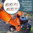 2 Set Replacement Blades for C40/C40E Wood Chipper 4 inch Max Diameter