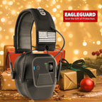 Shooting Ear Protection Earmuffs, Bluetooth, Black