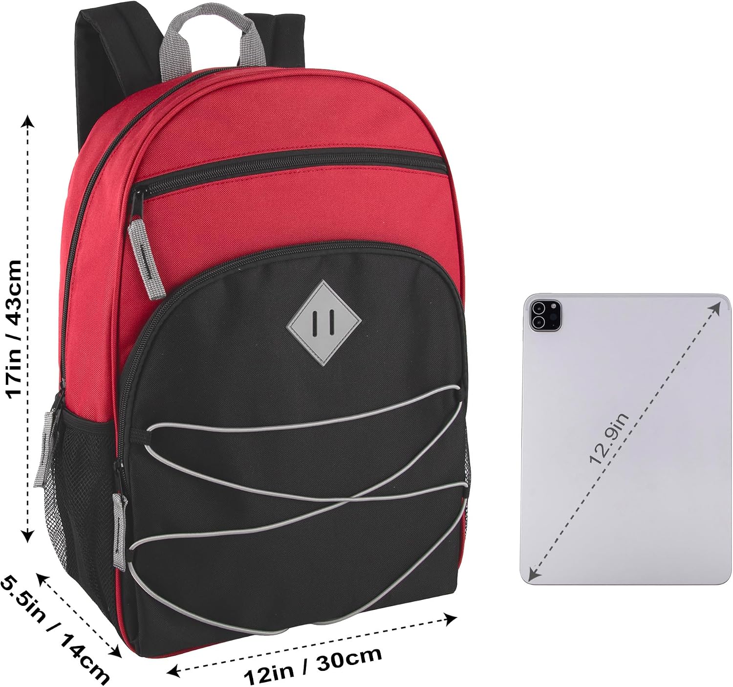 Kids Backpacks with School Supplies for Boys, Girls | 20 Piece Back to School Supplies Set with 17" Bungee Backpack