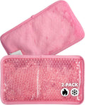 Rectangle Plush Gel Bead Ice Pack for Muscle Aches & Relaxation