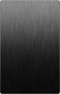 LIDER Blank Screwless Metal-Surface Wall Plate, Upgrade, Mid-Size 1-Gang