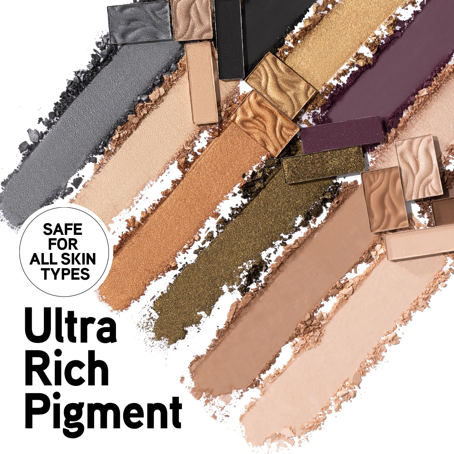 Murumuru Butter Eyeshadow, 12-Shade Ultra-Creamy Palette with Murumuru & Tucuma Butters, Silky Soft Blendable Formula