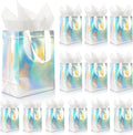 12 Pack Reusable Gift Bags with Handles & 24 Tissue Papers