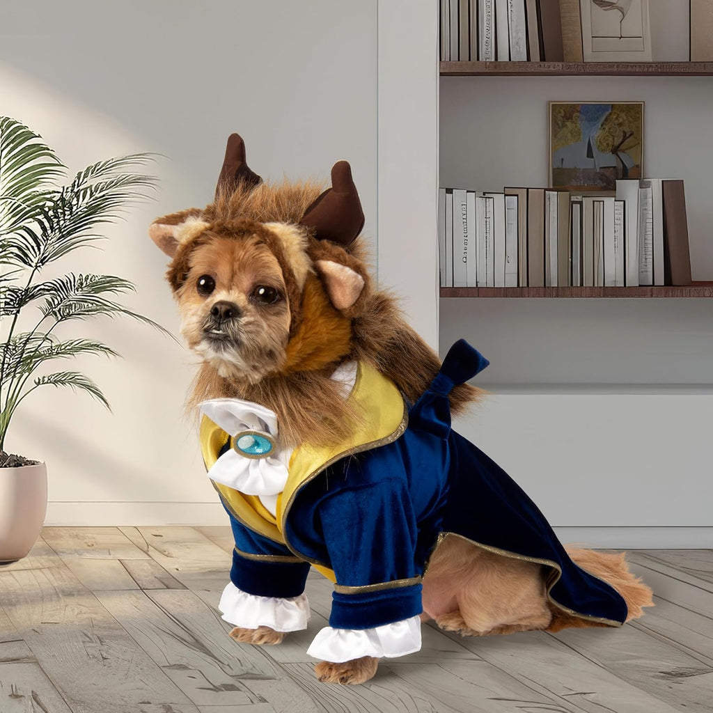 at Party City Disney's Beauty & The Beast: Beast Pet Costume for for Dogs or Cats, Small