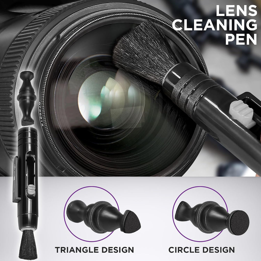 Camera Lens Cleaning Kit, Lens Cleaner for DSLR & Mirrorless | Keeps Gear Spotless & Scratch-Free, Includes Cleaner