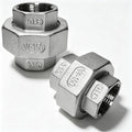 316 Stainless Steel Union Fitting, 3/4 Inch NPT Female, 2-Pack