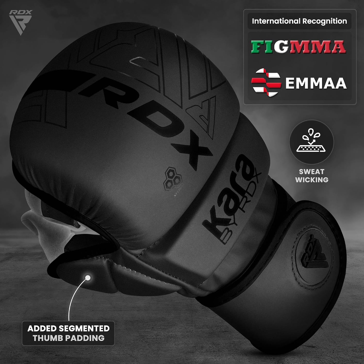 MMA Gloves Sparring Grappling, Hybrid Open Palm Martial Arts Mitts Men Women, Maya Hide Leather Wrist Support, Cage