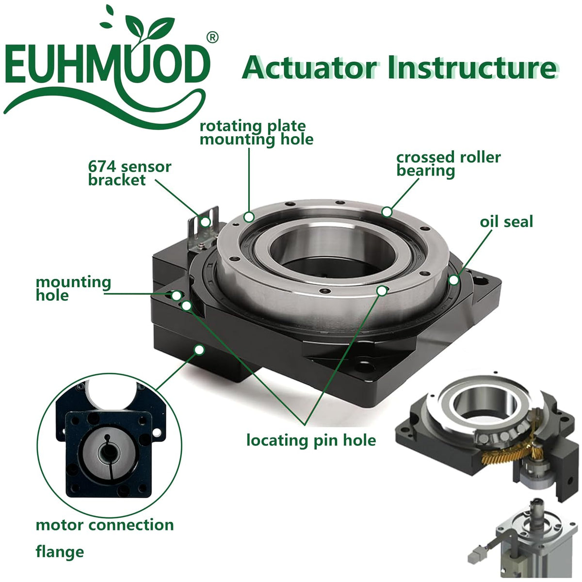 60mm Hollow Rotary Actuator Rotating Platform