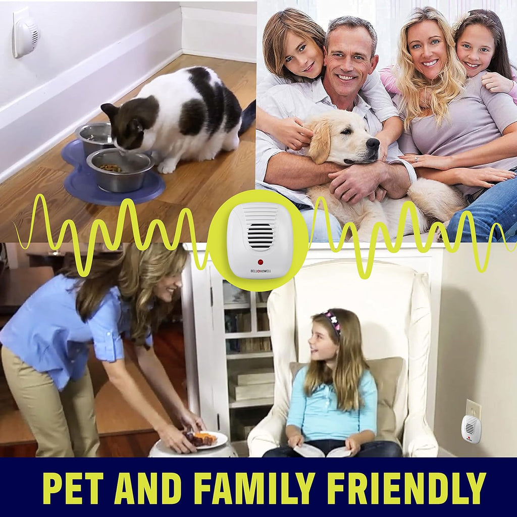 The Bell and Howell Ultrasonic Pest Repeller plug in device Complete Kit 6 Pack, Effectively Aids to repel mice