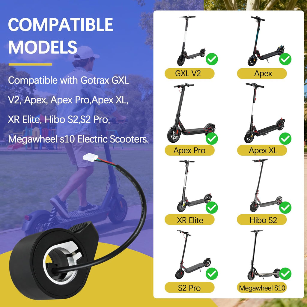 Replacement Thumb Throttle for GOTRAX GXL V2 Electric Scooter