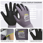 MicroFoam Nitrile Coated Safety Work Gloves (12 Pairs, 7/S)
