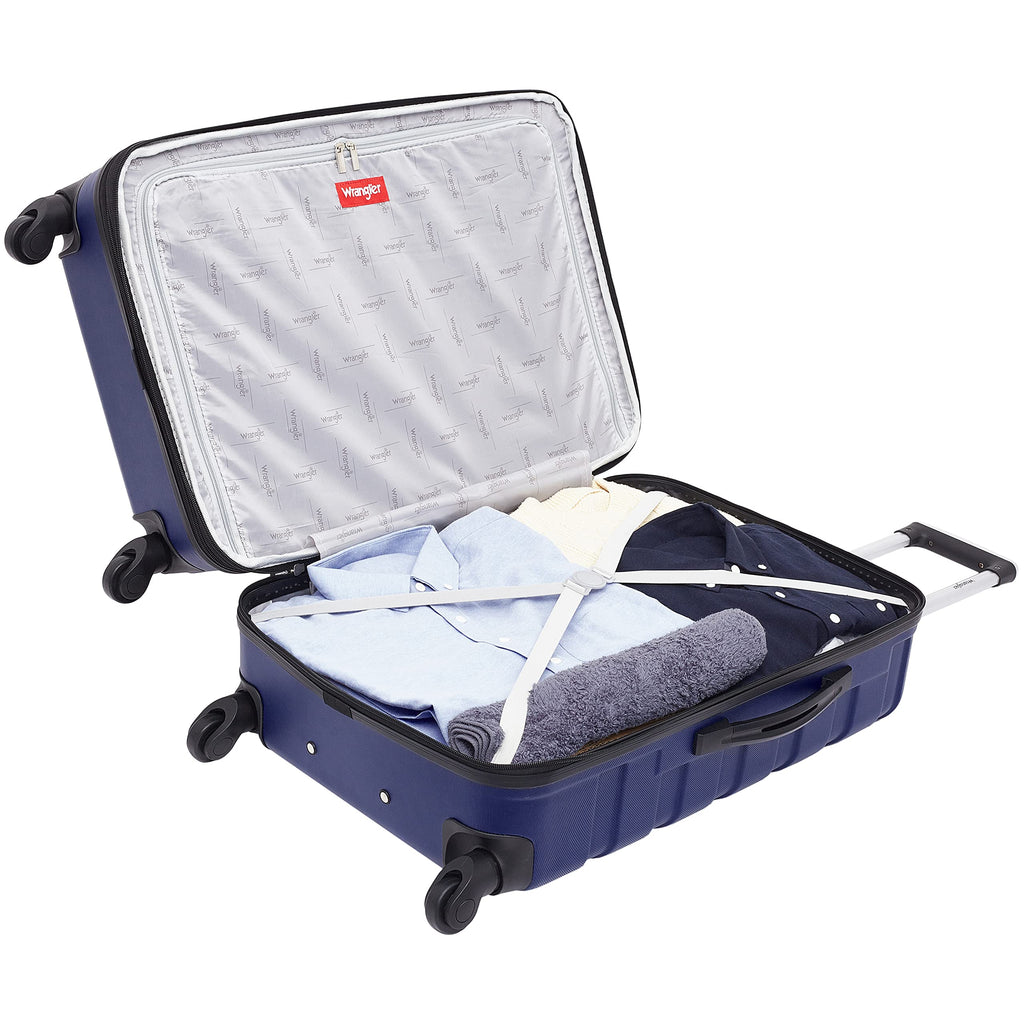4 Piece Miami Luggage and Packing Cubes Set, Blue