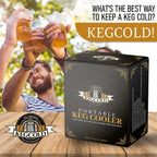 Portable Keg Cooler - Foldable, Reusable, Lightweight, Insulated, and Easy Setup