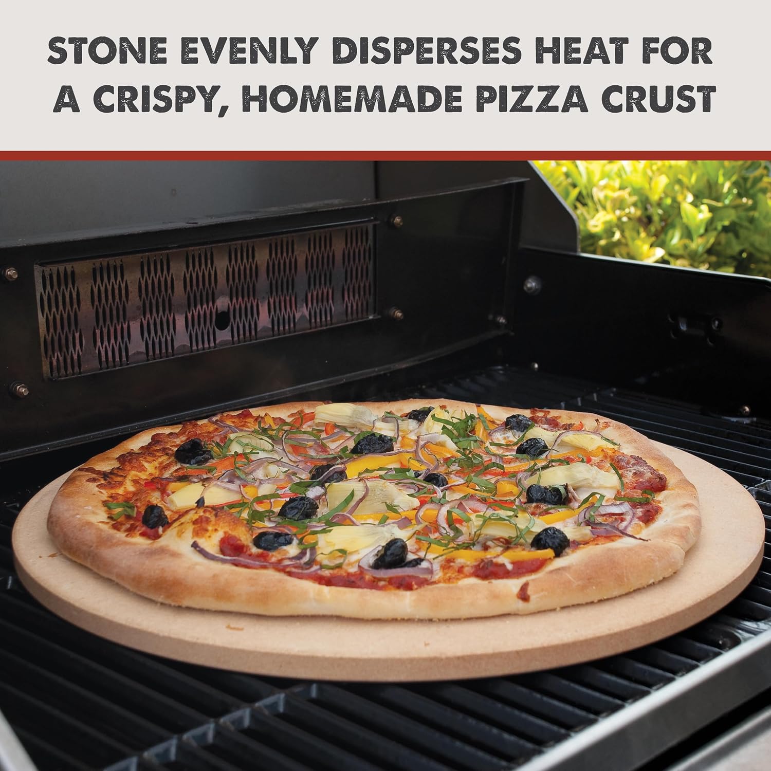 16.5" Round ThermaBond Baking/Pizza Stone - for Oven or Grill - PC9898