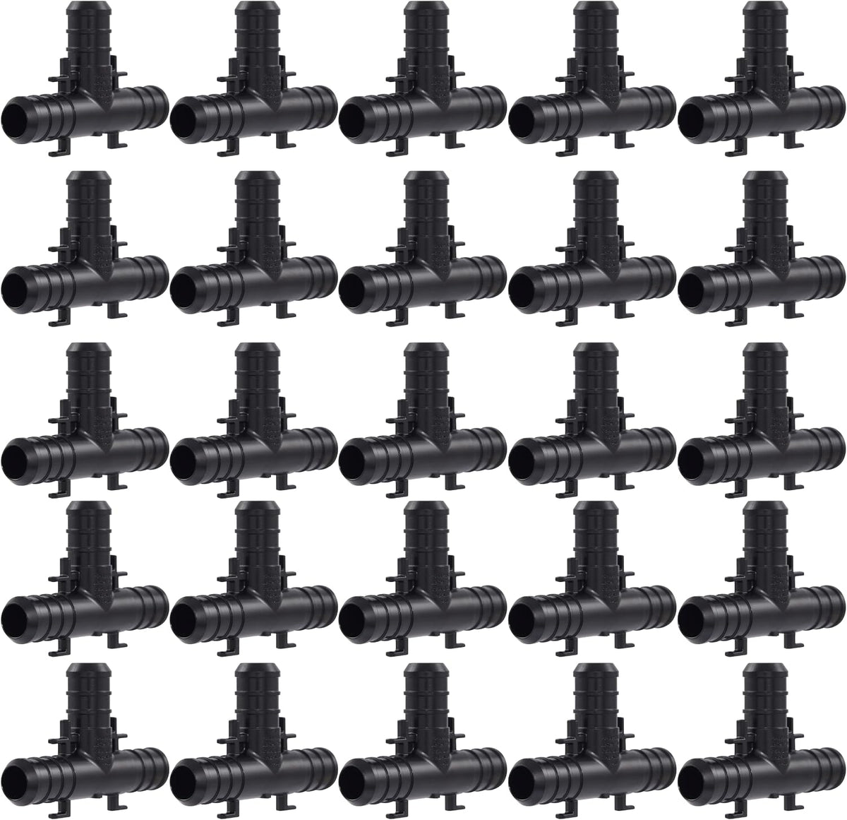 SharkBite 1/2 Inch Poly Crimp Tee, Pack of 25, PEX Pipe, PE-RT, UP362