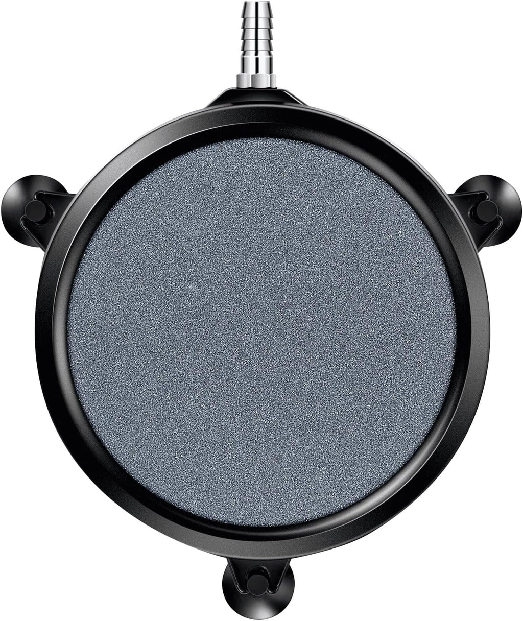 Air Stone Disc 8 in with Shell and Sucker for Aquarium, Air Pump