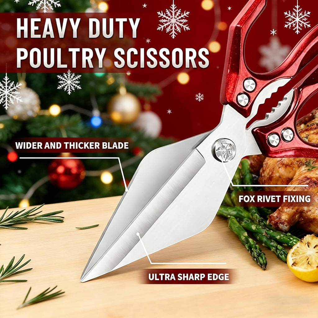 Multifunctional Heavy Duty Poultry Shears, Japanese High-Carbon Steel Kitchen Shears, Kitchen Scissors for