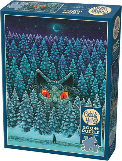 Cobble Hill 500 Piece Puzzle - Be Wary the Silent Night - Sample Poster Included
