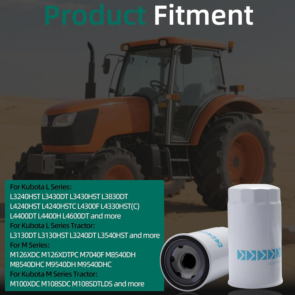 2 Pcs,HHTA0-37710,Hydraulic Filter for Kubota L, M, MX Tractor B21 L2900