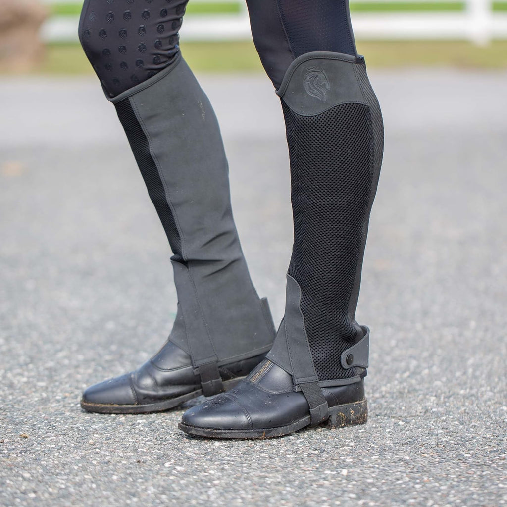 Freya Womens NordicAir Tech Equestrian Half Chaps for Horseback Riding | Breathable Mesh