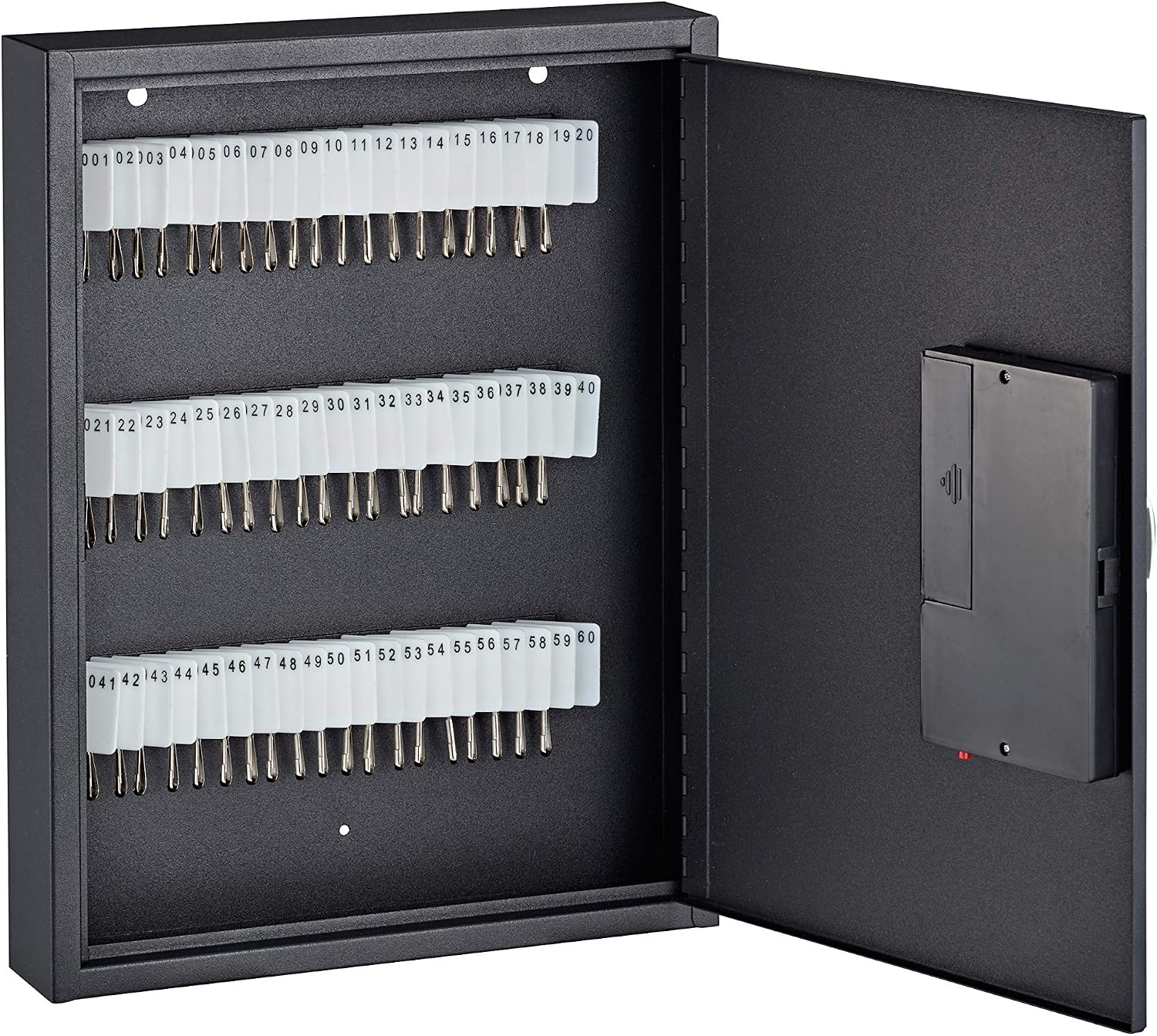 Key Holder Wall Mount - 60 Keys Lock Box with Code, Key Cabinet Wall Mount, Valet Parking Key Box, Car Dealer Key