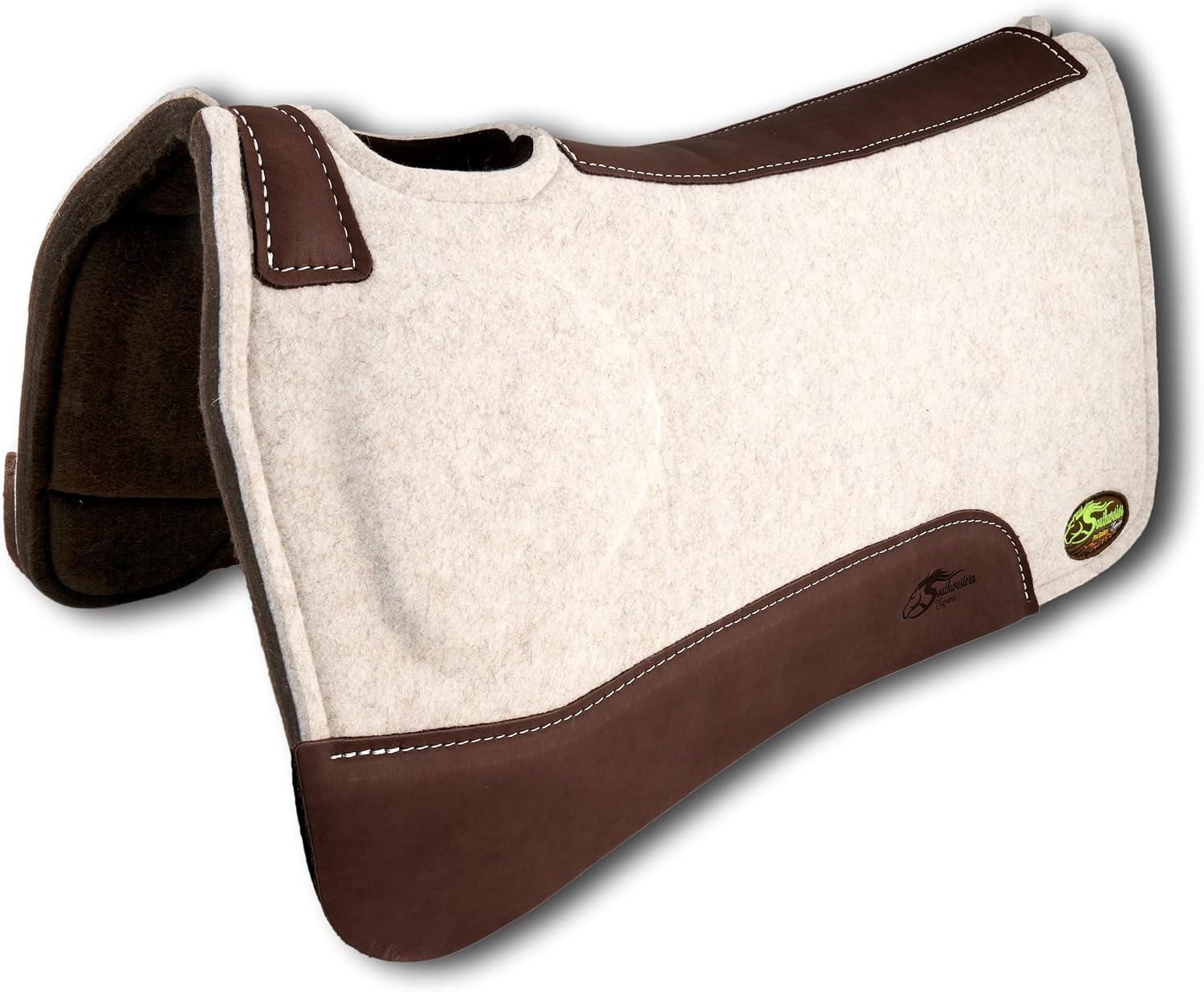 OrthoRide Made in USA Premium All Wool Build up, Saddle Pad Western, Classic Contour Saddle Pad, Ortho Pad Horse