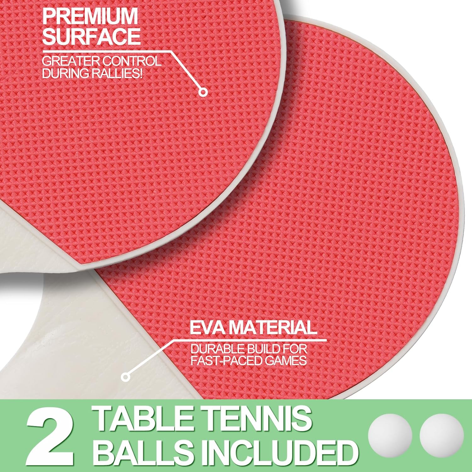 Mini Foldable Ping Pong Table Topper w/Net, 2 Paddles, 2 Balls | 48"x24“ Portable Table Tennis Table Game, Indoor &