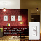 Lutron Skylark LED+ Dimmer Switch, Slide Dimmer, Single Pole/3-way