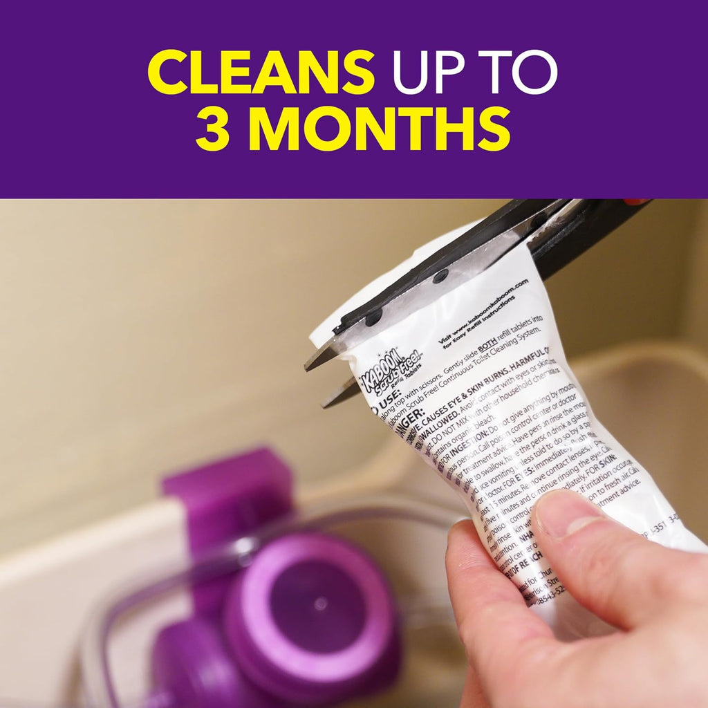 Scrub Free! Toilet Bowl Cleaner System with 2 Refills