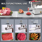 #32 Electric Commercial Meat Grinder Machine, 21 lbs/min