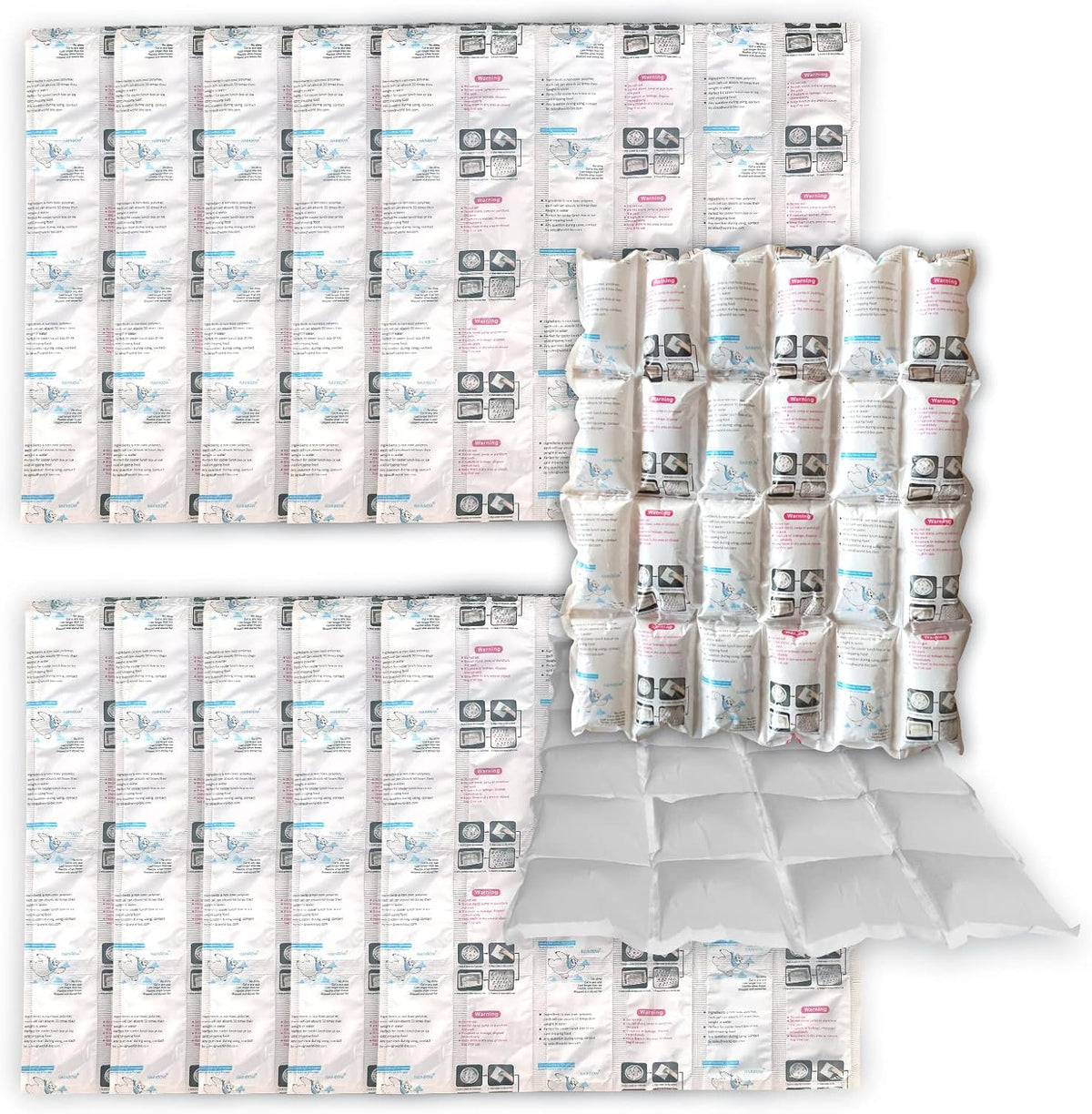 Dry Ice Packs for Shipping Long Lasting, 12 Sheets