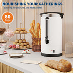 80 Cup Commercial Coffee Urn, 12L Stainless Steel