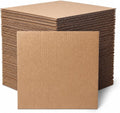 12X12 Corrugated Cardboard Sheets, 105 Pack Squares