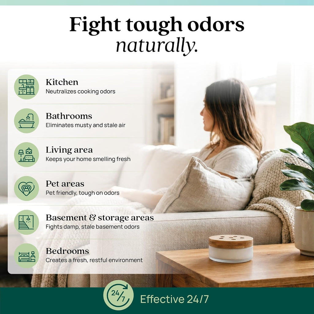 Home Odor Eliminator for Strong Odor | 2 Room Kit | Amalfi Breeze